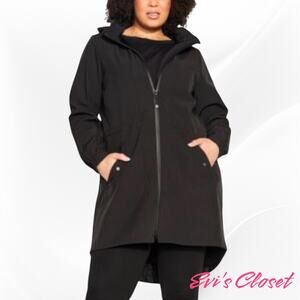 Avenue Women's Plus Size 22 24 Hooded Anorak Jacket Adjustable Hoodie NWOT